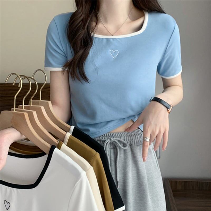 スリム 切り替え スタイリッシュ Tシャツ カットソー＜S-3449＞