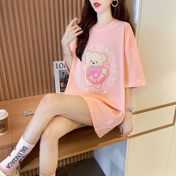 美人度アップ 好感度UP 海外トレンド カジュアル 全3色 半袖 Tシャツ ＜S-11641＞