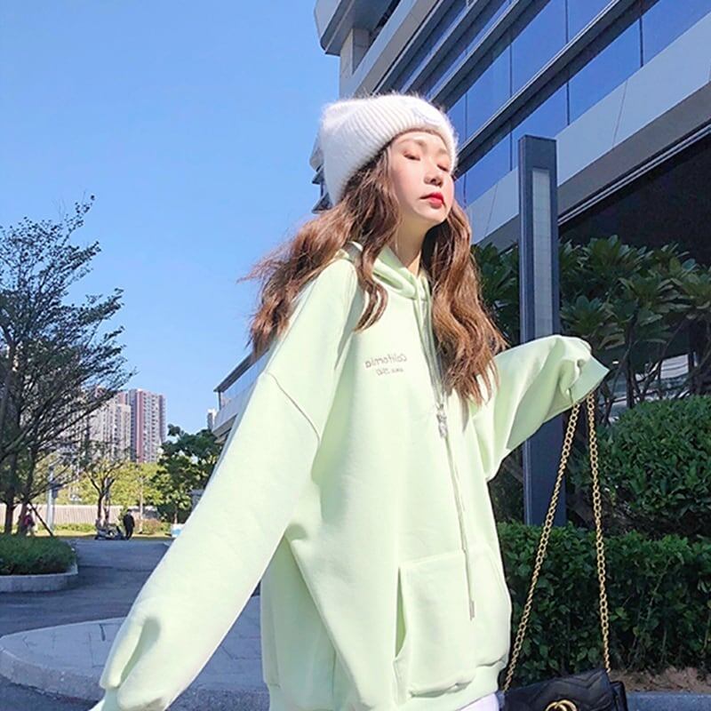 美人度アップ プリント ファッション スウェット パーカー＜S-3686＞
