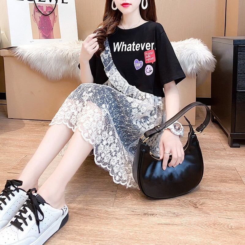 好感度満載 切り替え 女性力を高める アルファベット ワンピース＜S-3195＞