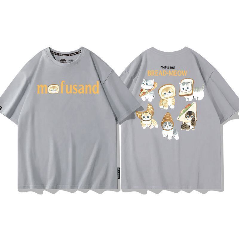 大人可愛い アバンギャルド カジュアル プリント 全6色 半袖 Tシャツ <S-11647>
