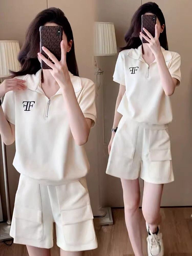 真夏も快適 半袖 カジュアル Tシャツ ショートパンツ セットアップ ＜S-11140＞