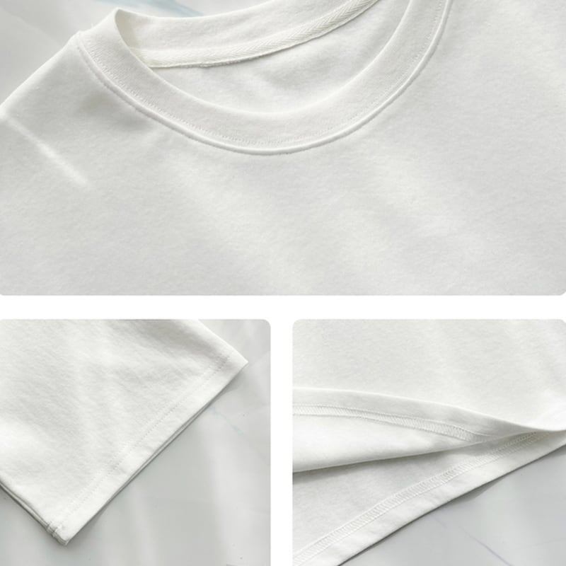 個性的なデザイン ラウンドネック 一目惚れ プリント Tシャツ カットソー＜S-3009＞