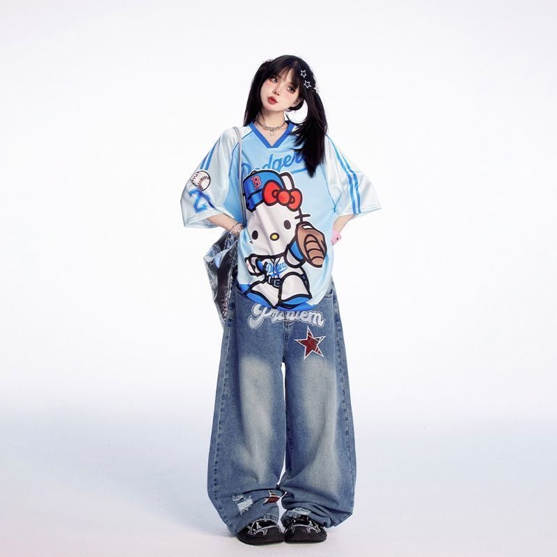 売れ筋 ゆったり ファッション Tシャツ <S-13201>
