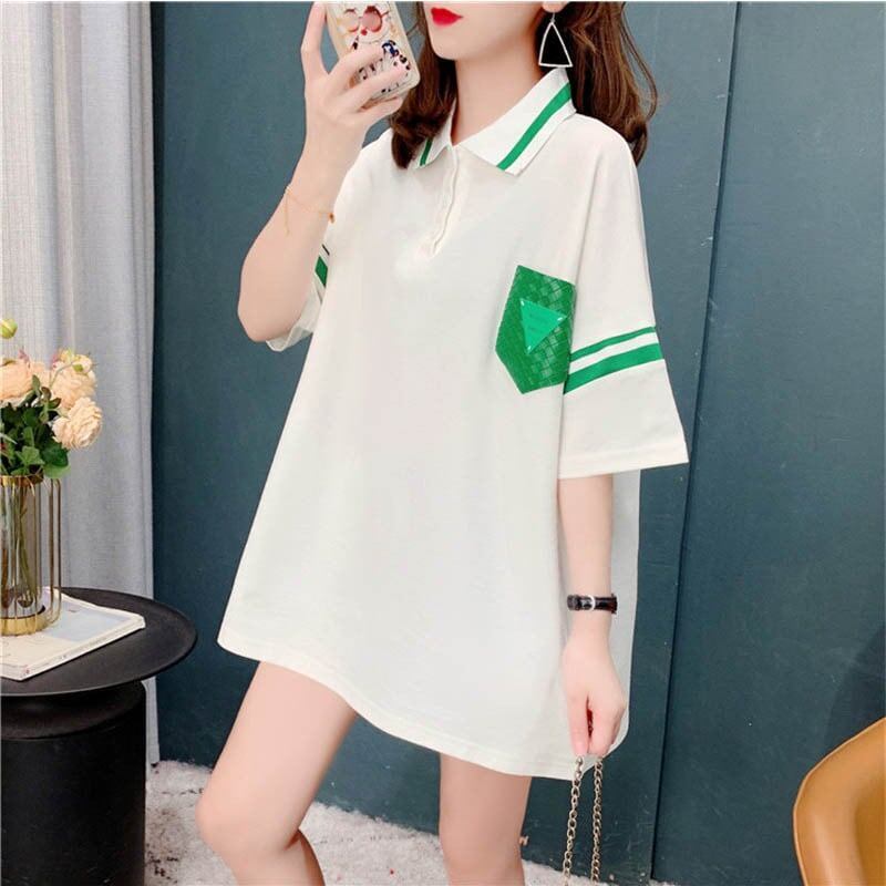 着心地抜群 切り替え 女性力を高める プリント Tシャツ カットソー＜S-3626＞