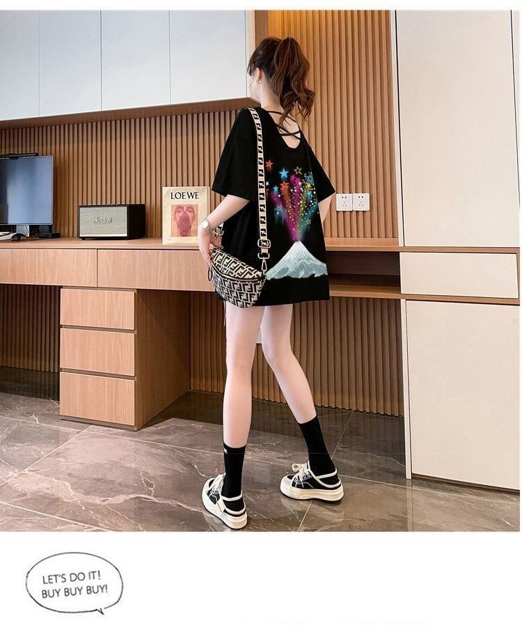デザイン性と素材感を兼ね備えたゆったり半袖Tシャツ<S-2948>