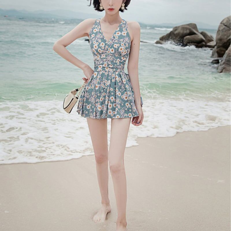 着痩せ 美人度アップ チャーミング プリント 水着＜S-3420＞