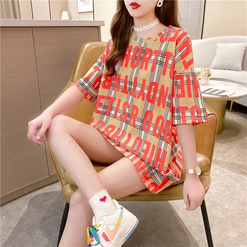 ゆったり感アップ プリント 美感いっぱい Tシャツ カットソー＜S-3337＞