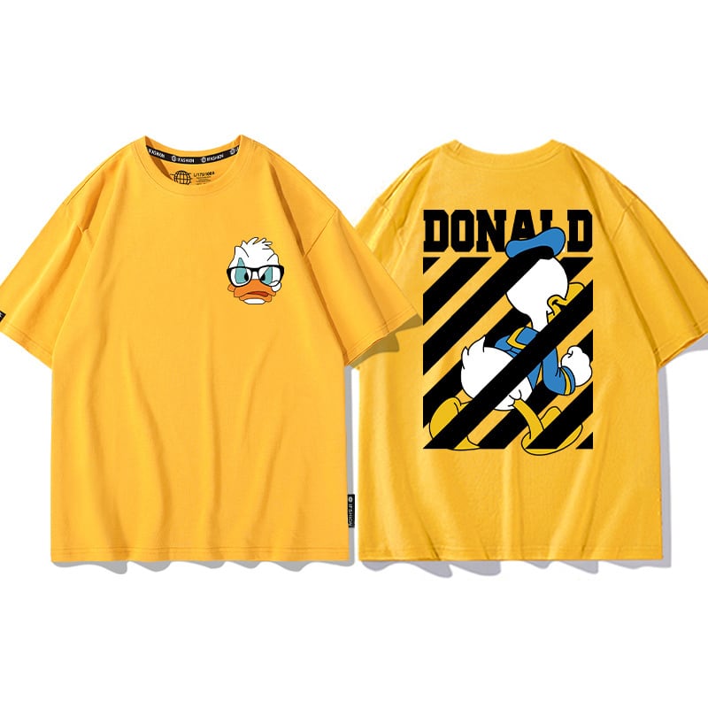 男女兼用 人気 プリント 半袖 Tシャツ <S-13164>