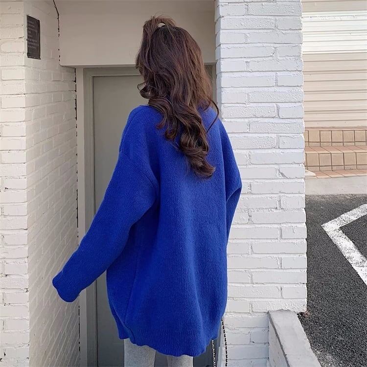 美人度アップ  グラフィックロゴ ニットセーター全3色<S-4374>