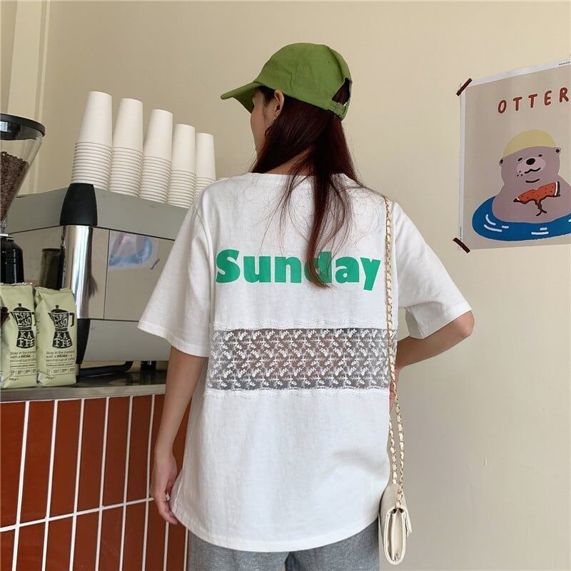 個性的なデザイン 3色選択可 バックで綺麗 Tシャツ カットソー＜S-3023＞