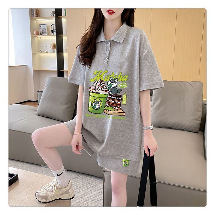 超人気 プリント カジュアル 半袖Ｔシャツⅹパンツセット全3色 <S-8528>