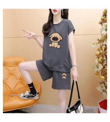 売り切れ必至  カジュアル スウェット全4色オーバーサイズトップス<S-4793> 半袖Ｔシャツⅹパンツセット全3色 <S-8266>