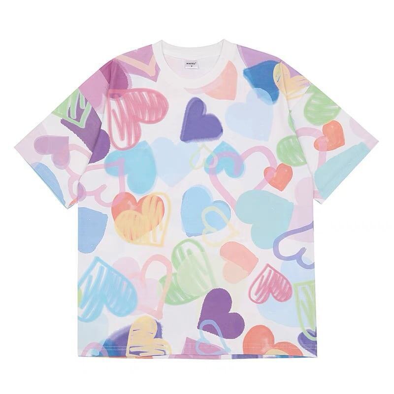 個性的なデザイン プリント 好感度満載 Tシャツ カットソー＜S-3317＞