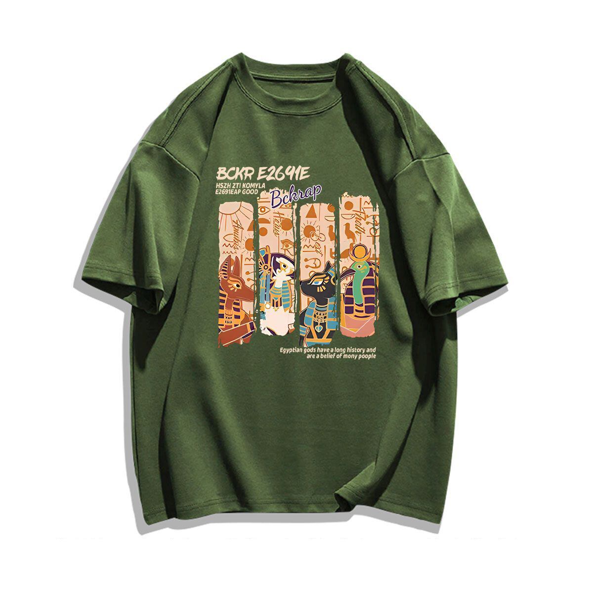 着回し力抜群 アバンギャルド 特別デザイン プリント全5色 半袖Tシャツ<S-8712>