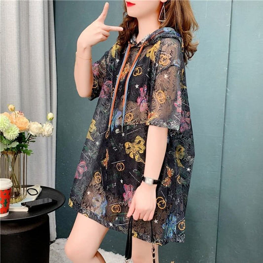 高級感溢れる プリント 知的で品の良い Tシャツ カットソー＜S-3239＞