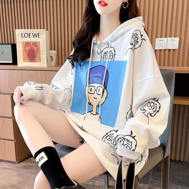 【店舗販促品】 プリント 美人度アップ パーカー 全3色＜S-4938＞