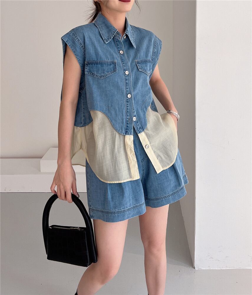 今季マストバイ 上品 ファッション 半袖Ｔシャツⅹパンツセット <S-6575>