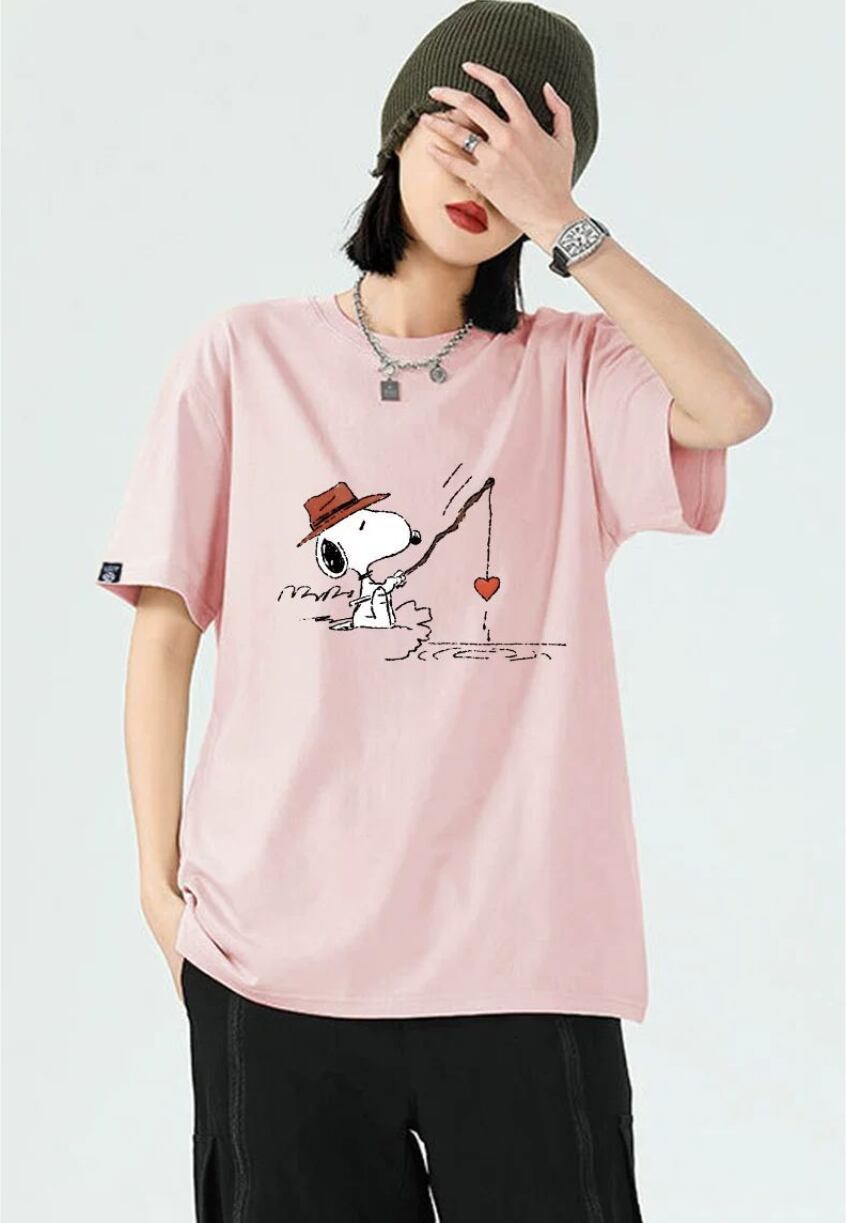 男女兼用 人気 プリント 半袖 Tシャツ <S-13155>