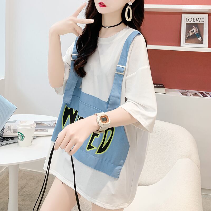 絶対欲しい カジュアル 上質 レイヤード風 全3色 半袖Tシャツ カットソー ＜S-8668＞