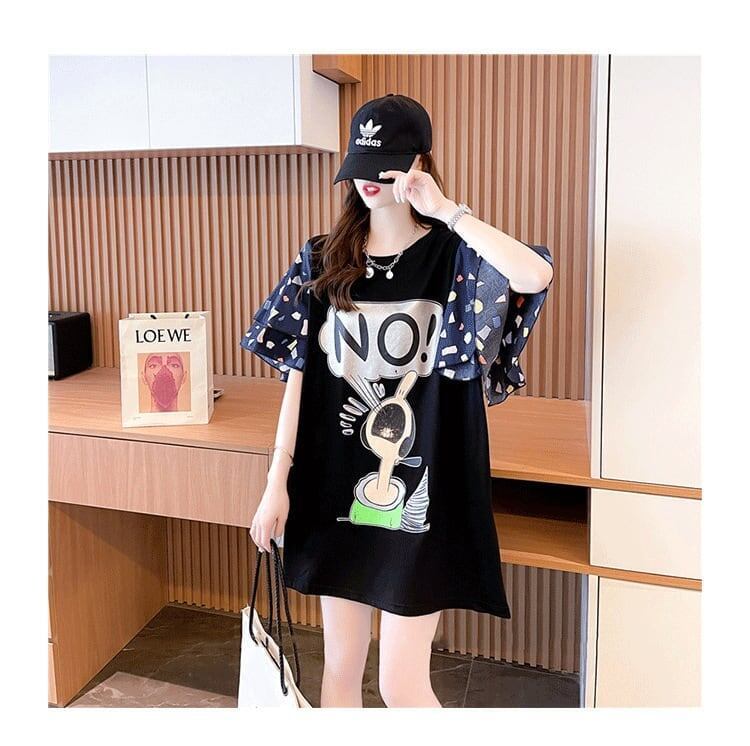ウエスタンスタイルとデザインのフライングスリーブTシャツ<S-3003>