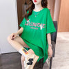 スタイリッシュ 切り替え 一目惚れ プリント Tシャツ カットソー＜S-3619＞