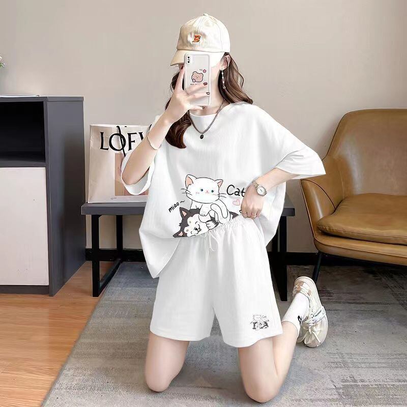 大人可愛い 半袖Ｔシャツⅹパンツセット全4色 上質 男女兼用 <S-6551>