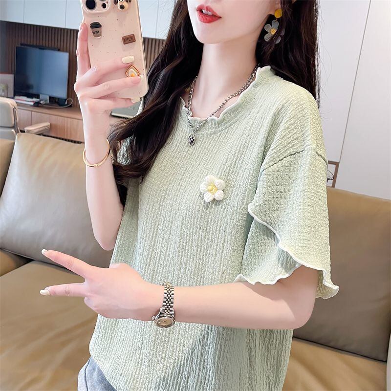 美人度アップ スウィート キュート 5色選択 半袖Tシャツ＜S-8578＞