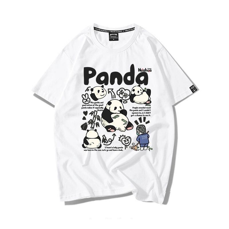 売り切れ必至 カジュアル ファッション感満々 アバンギャルド プリント カップル 全7色 半袖 Tシャツ <S-9320>