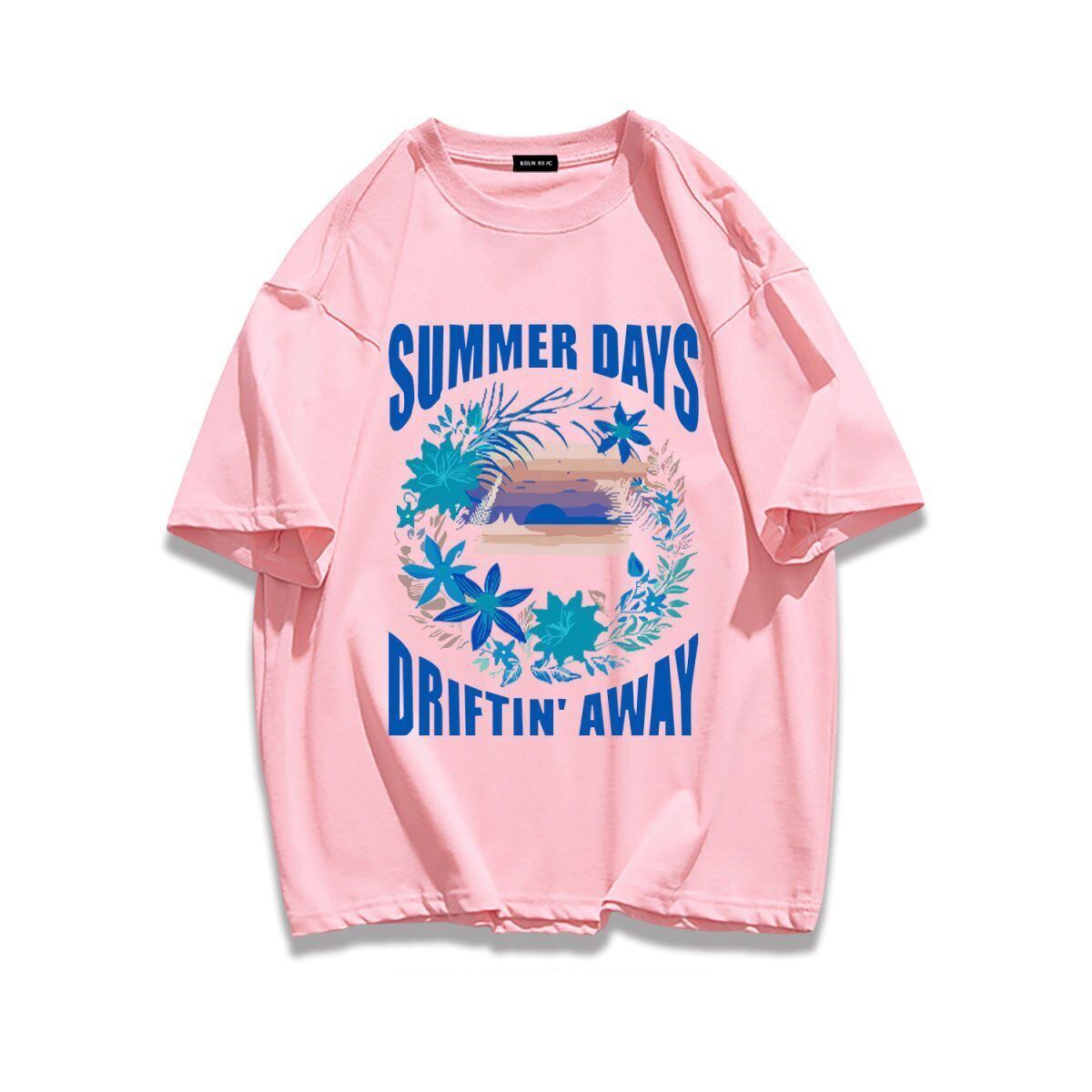 柔らかな肌触りで着心地も楽ちん アバンギャルド カジュアル プリント 全7色 半袖 Tシャツ <S-9263>