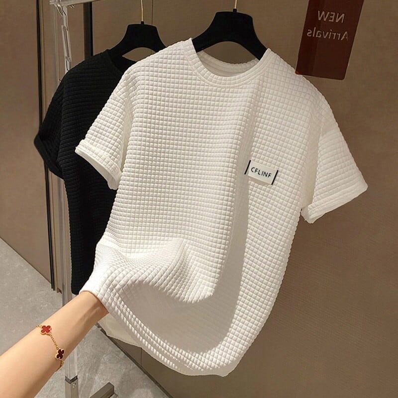スタイリッシュ ラウンドネック 一目惚れ Tシャツ カットソー＜S-2982＞
